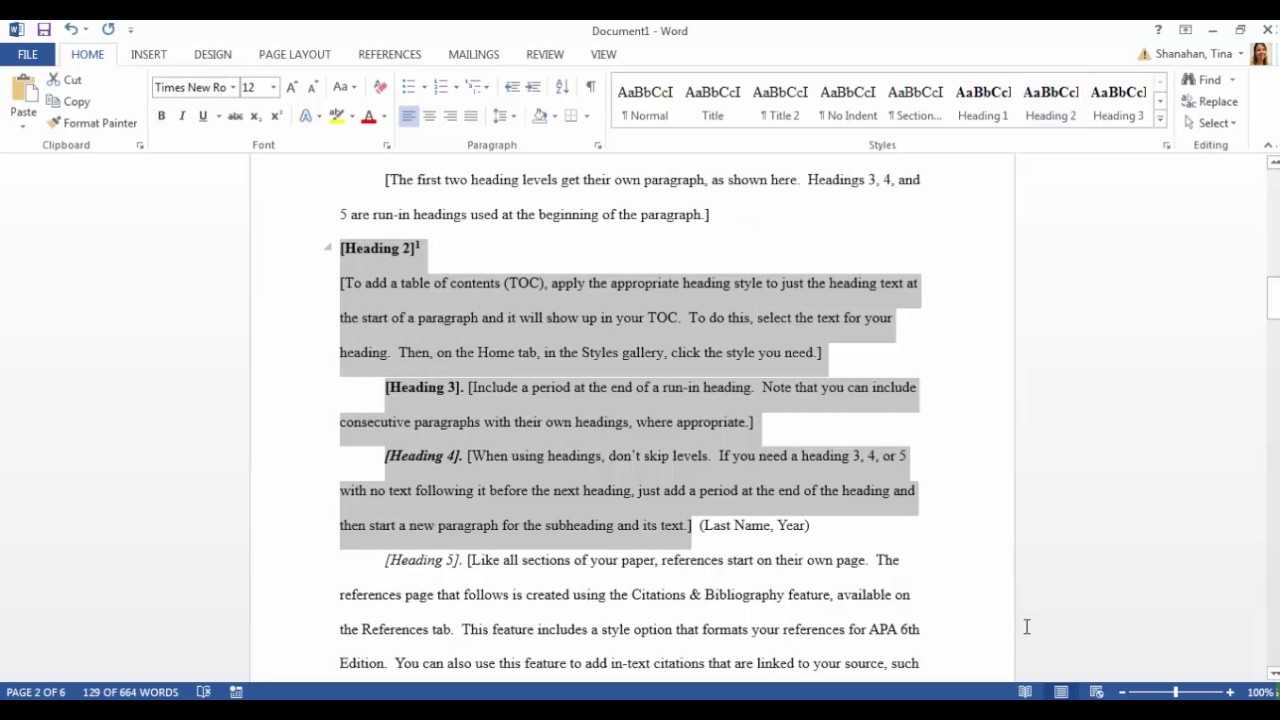 Apa Template In Microsoft Word 2016 In Where Are Templates In Word