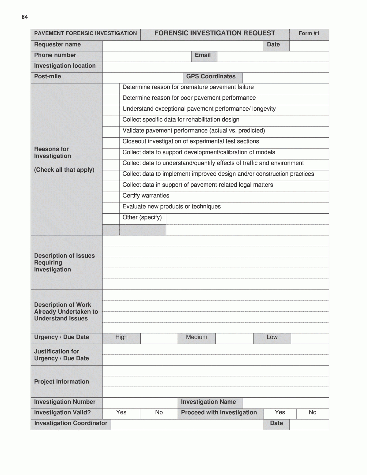 Forensic Report Template