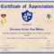 Army Certificate Of Appreciation Template Throughout Army Certificate Of Appreciation Template