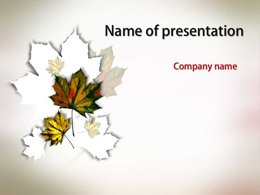 Autumn Leaves Powerpoint Template | Powerpoint Templates Within Free Fall Powerpoint Templates