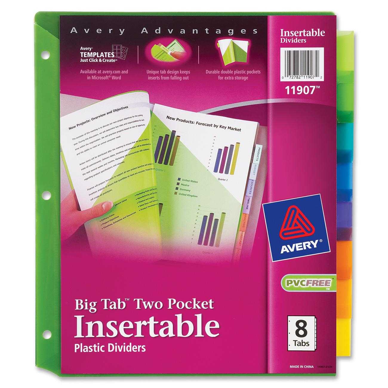 8 Tab Divider Template Word