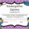 Award Certificate Template For Kindergarten Printable For Free Printable Graduation Certificate Templates