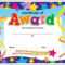 Award Certificates | Printable Award Certificate Templates Intended For Art Certificate Template Free