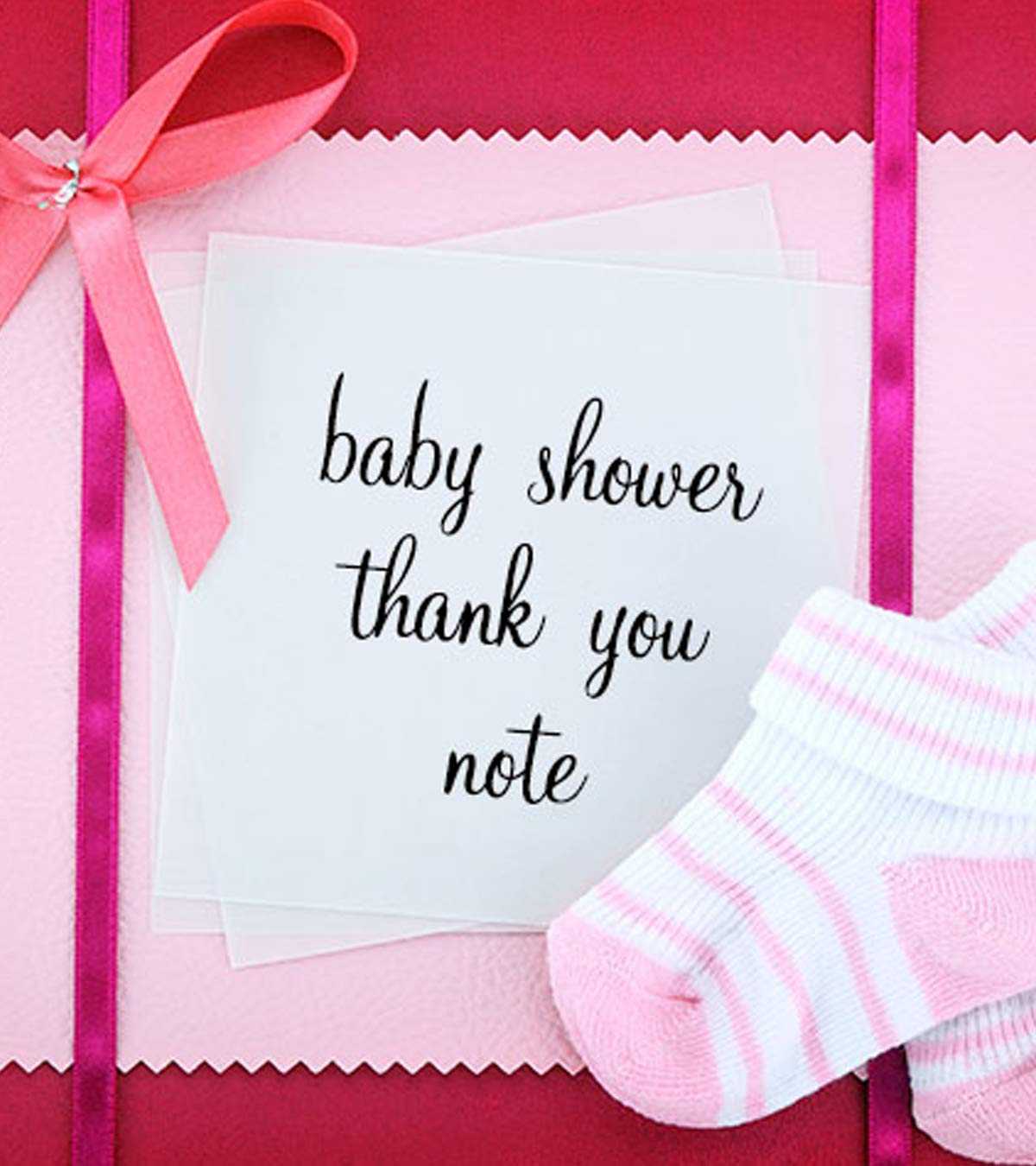 Baby Shower Thank You Notes: How To Write And What To Write With Thank You Card Template For Baby Shower
