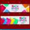 Back To School Colorful Text Banner Template With Stationary Regarding Classroom Banner Template