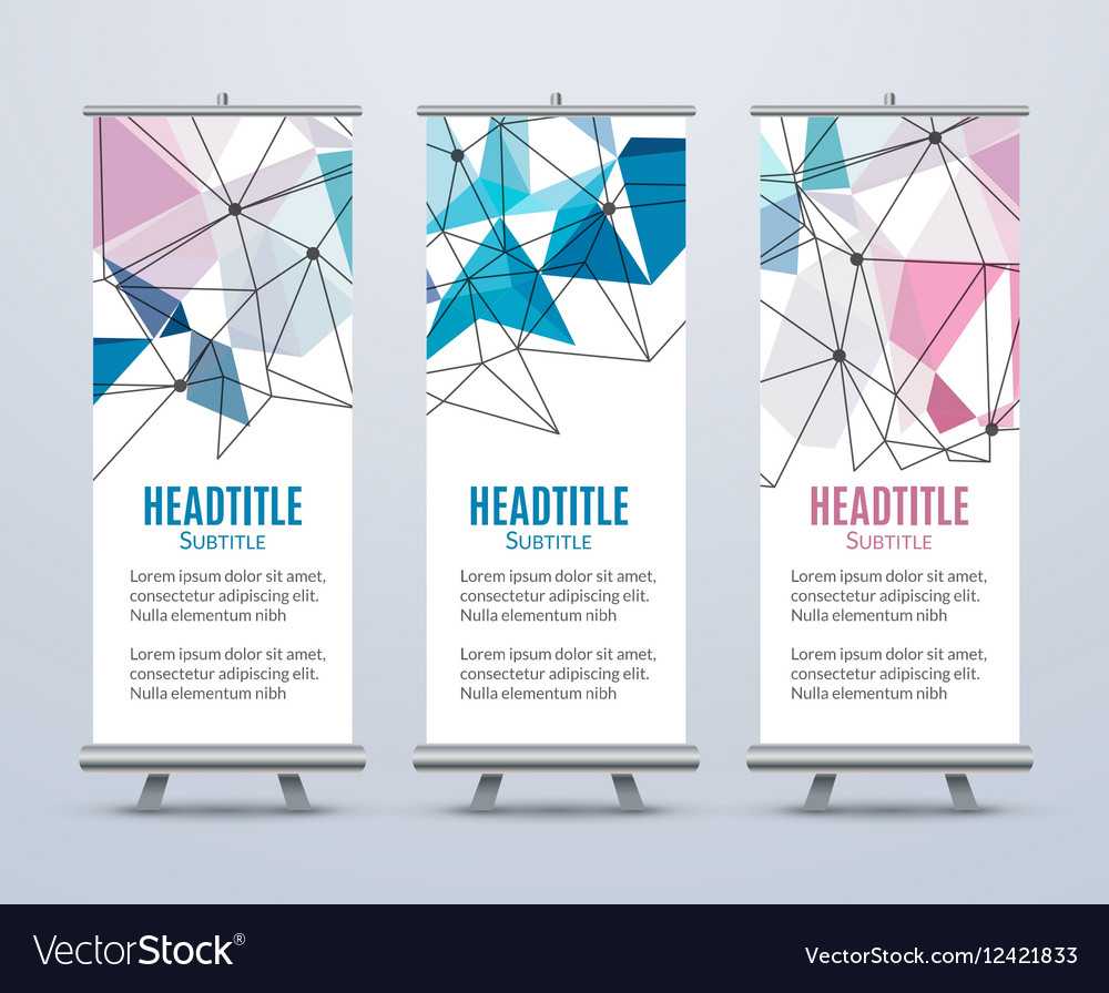 Banner Stand Design Template With Abstract Within Banner Stand Design Templates