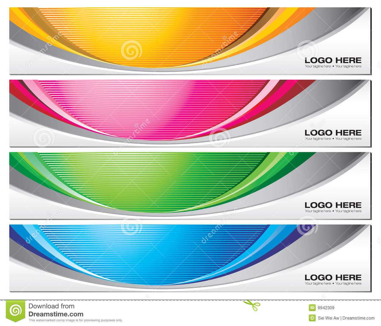 Banner Templates Stock Vector. Illustration Of Vector – 9942309 With Regard To Free Website Banner Templates Download