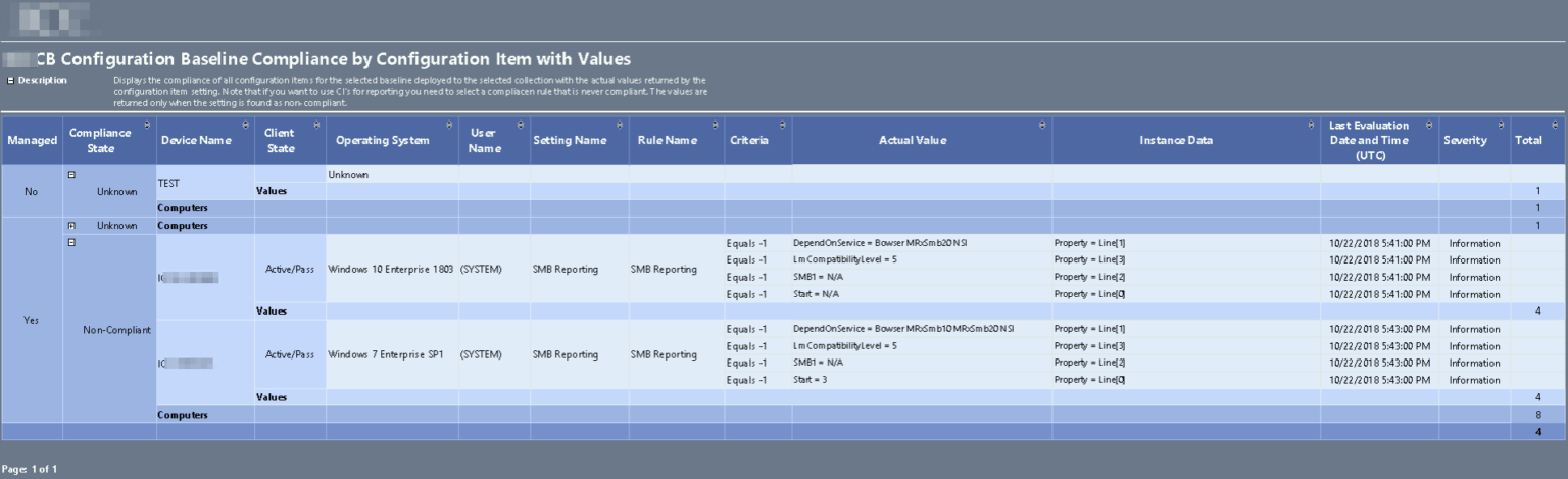 Baseline Report Template