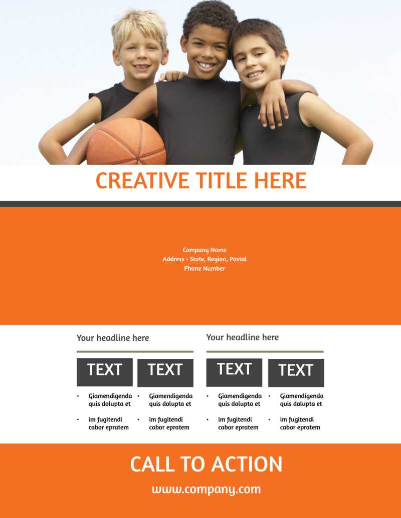 Basketball Camp Flyer Template Regarding Basketball Camp Brochure Template