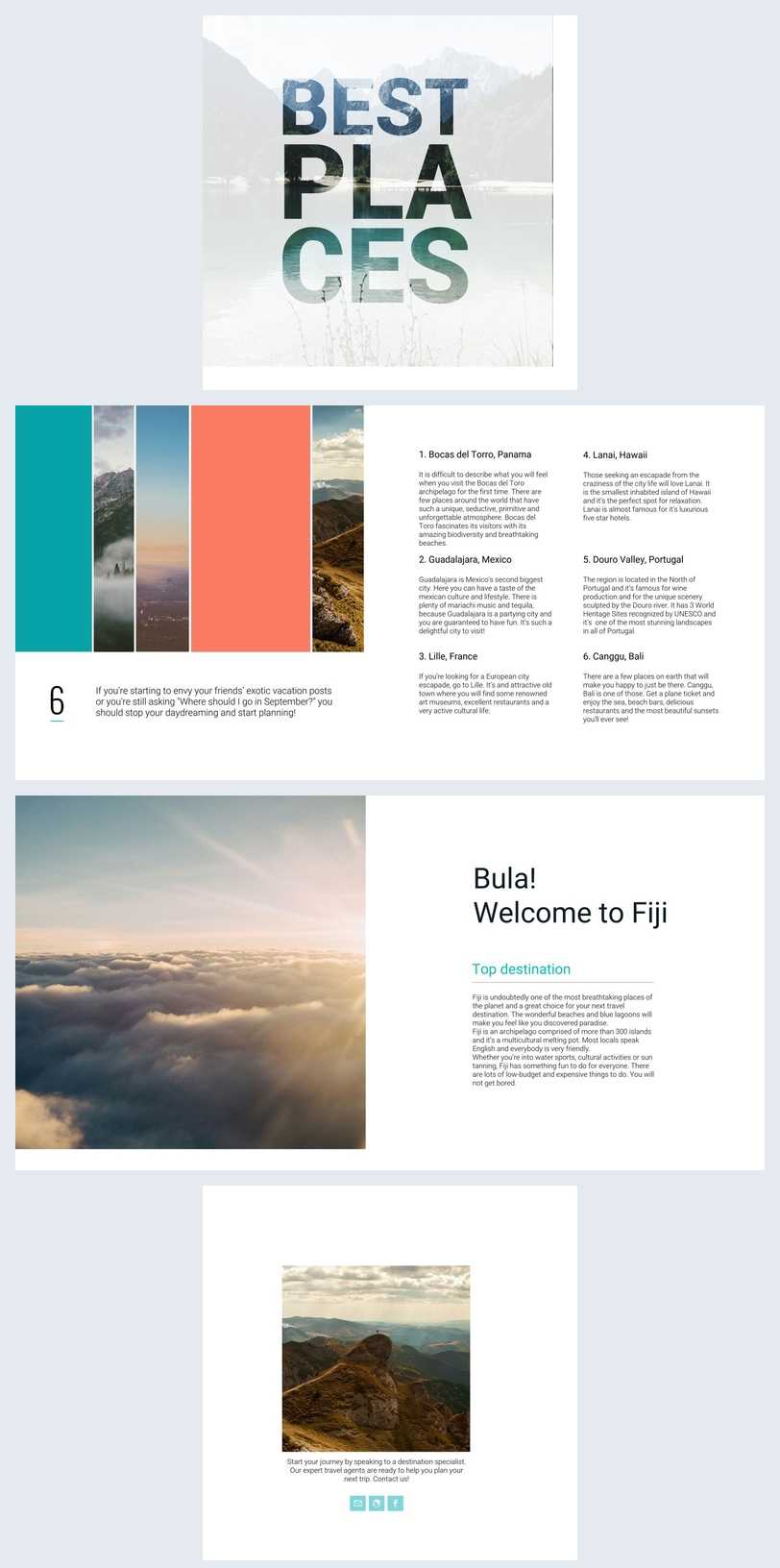 Beautiful Travel Guide Brochure Template – Flipsnack Regarding Travel Guide Brochure Template