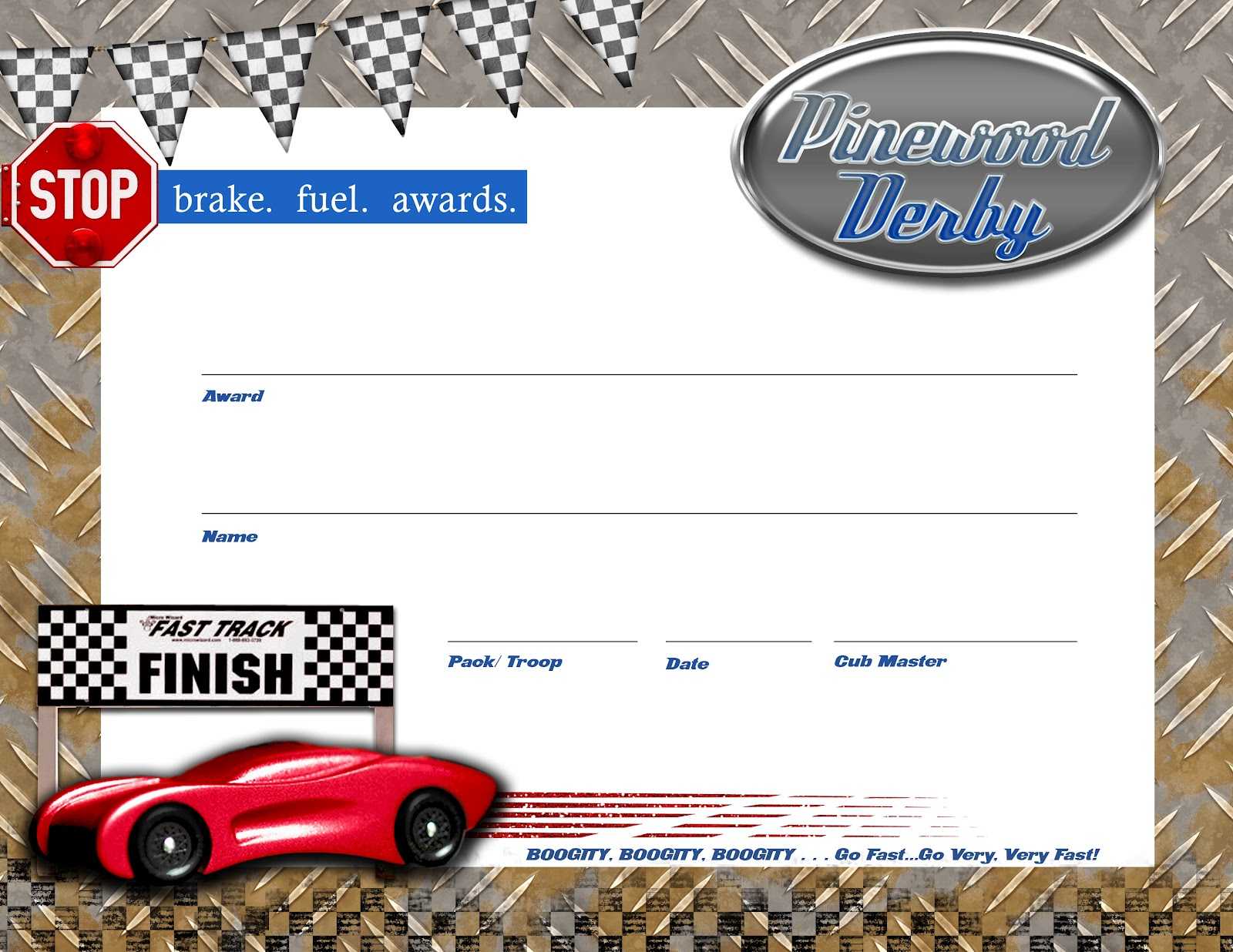 Best Ideas For Pinewood Derby Certificate Template Of With Regard To Pinewood Derby Certificate Template