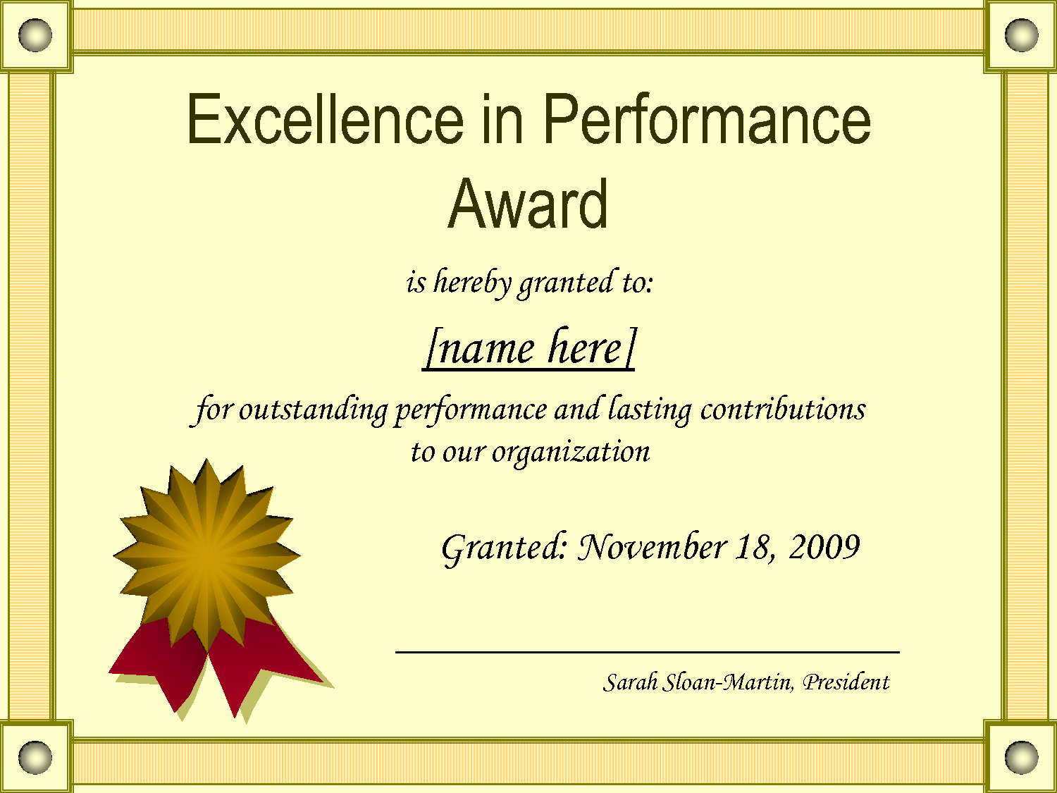Best Performance Certificate Template - Atlantaauctionco Within Best Performance Certificate Template