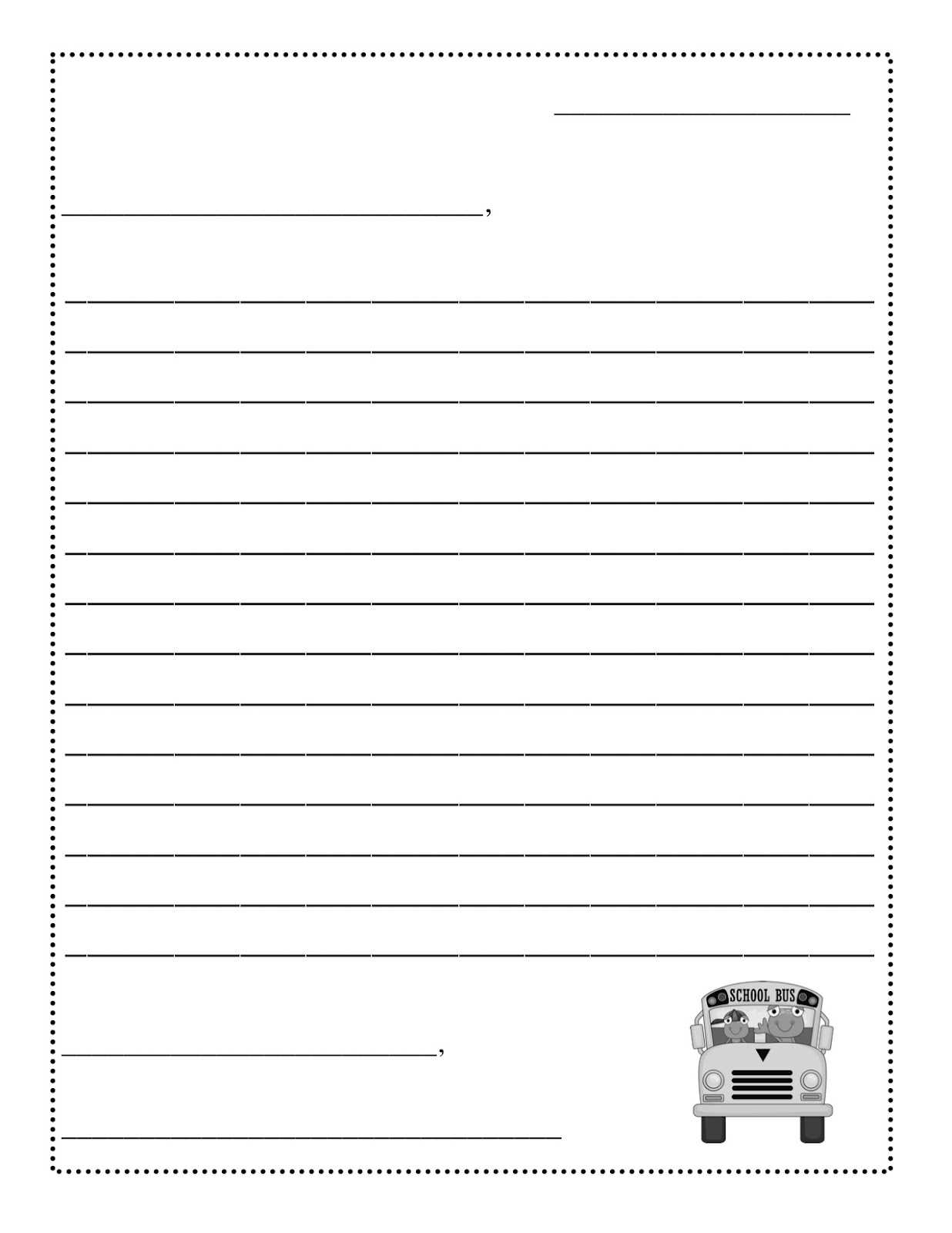 Best Photos Of 2Nd Grade Friendly Letter Template – Friendly Throughout Blank Letter Writing Template For Kids