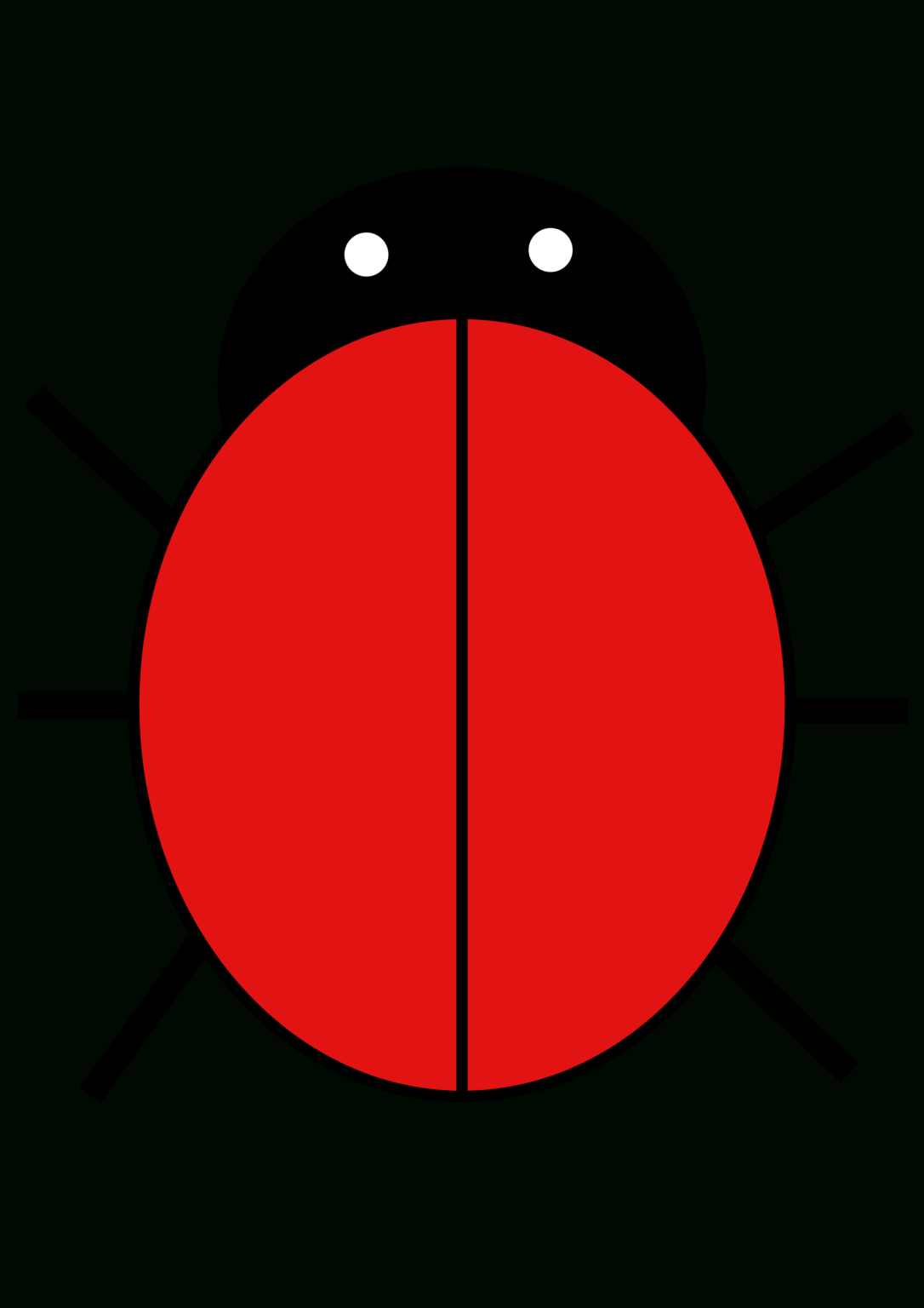 Best Photos Of Blank Ladybug Template Printable – Ladybug Within Blank