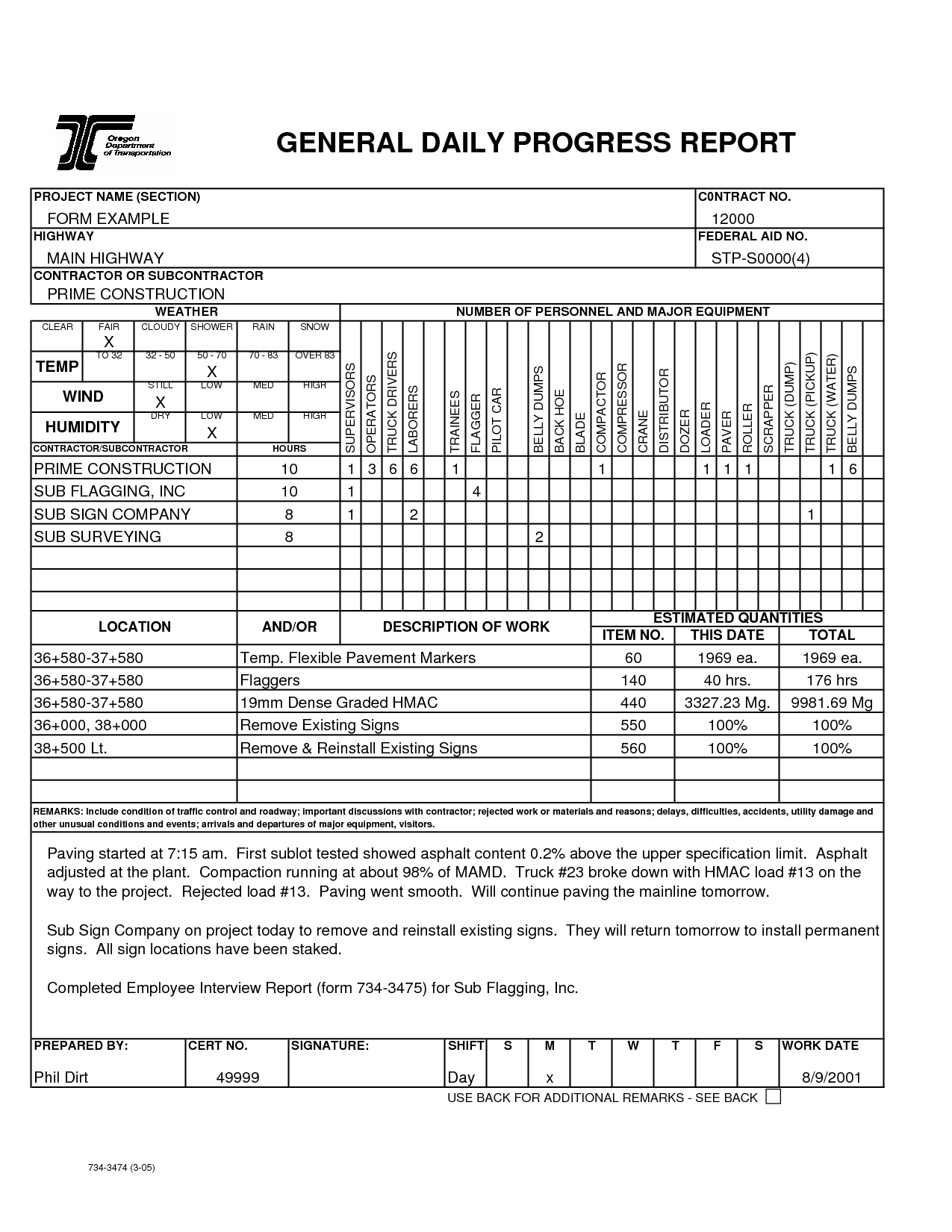 Best Photos Of Daily Progress Report Template – Daily Throughout Construction Daily Progress Report Template
