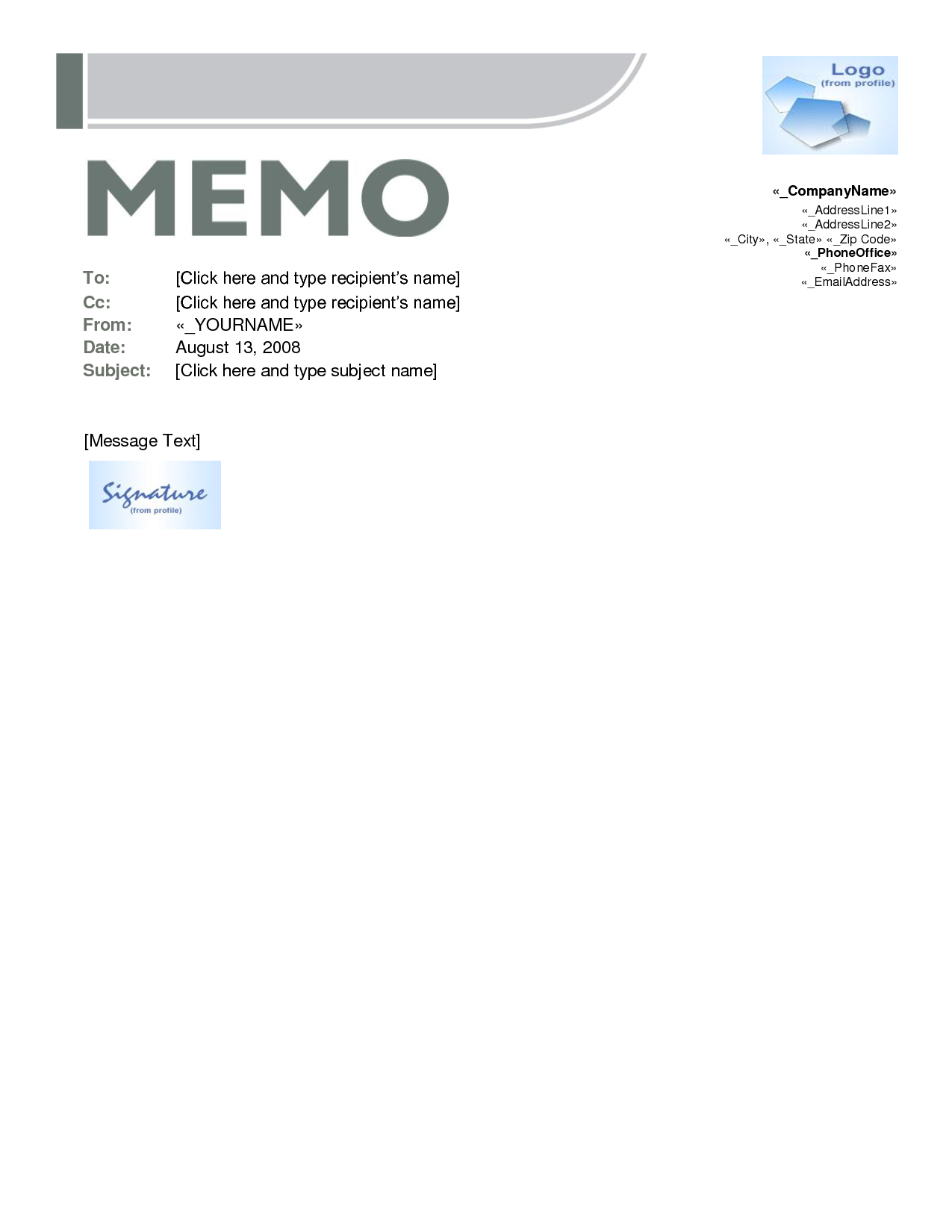 Best Photos Of Free Memo Templates Word Document – Microsoft Regarding Memo Template Word 2010