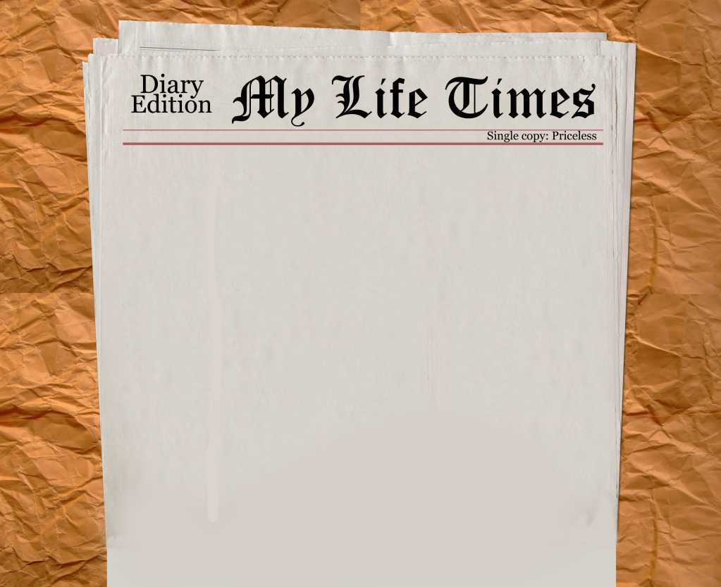 blank old fashioned newspaper template
