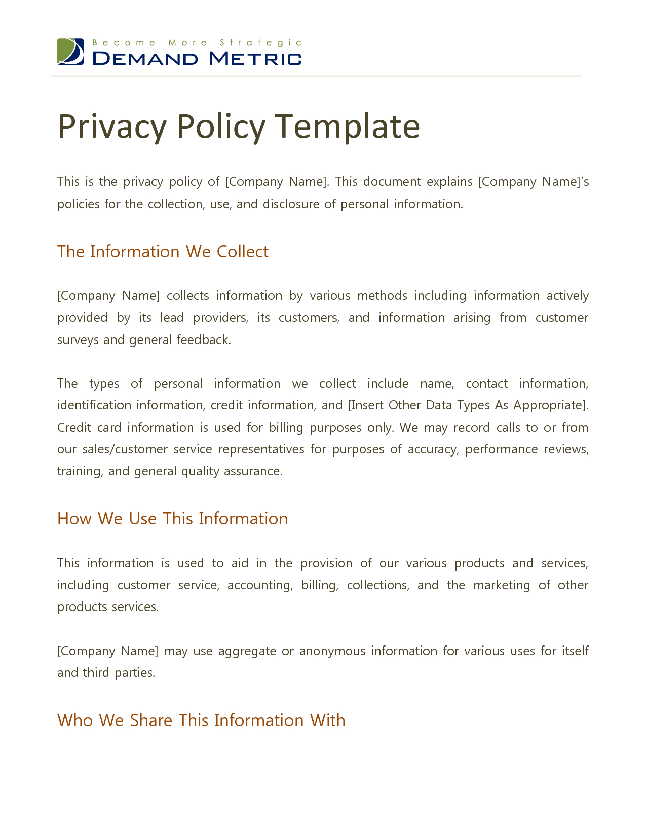 Best Photos Of Privacy Policy Template – Website Privacy With Regard To Credit Card Privacy Policy Template