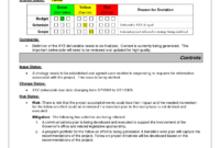 Best Photos Of Project Status Report Examples - Project with Project Status Report Template Word 2010