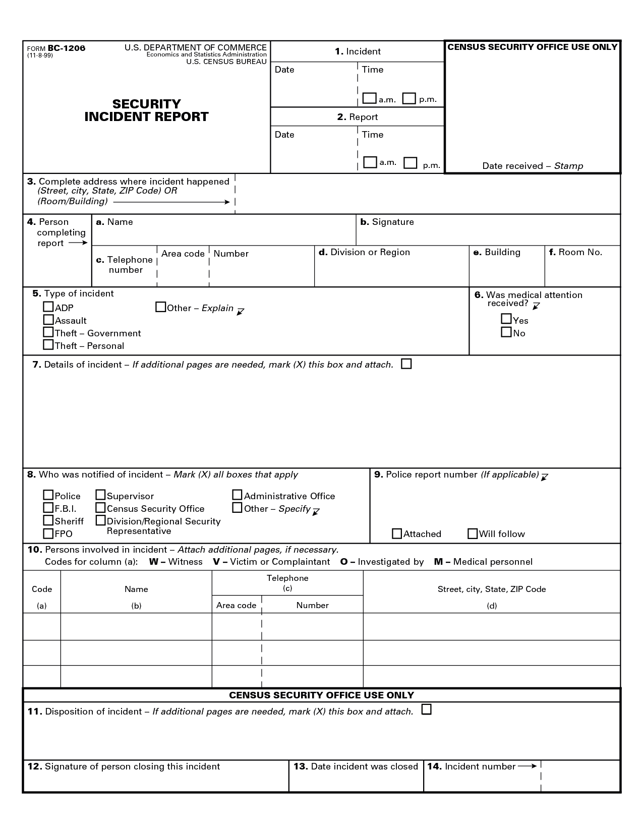 Best Photos Of Security Officer Incident Report Template For Physical Security Report Template