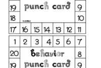 Best Photos Of Student Punch Card Template - Free Printable inside Free Printable Punch Card Template