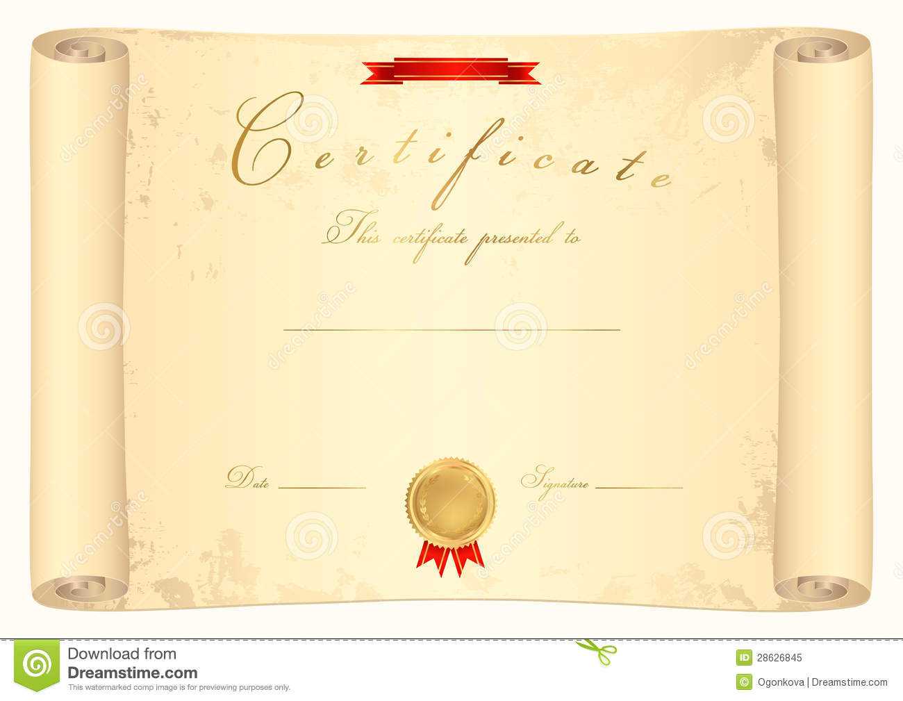 Best Solutions For Scroll Certificate Templates Also With Regard To Scroll Certificate Templates