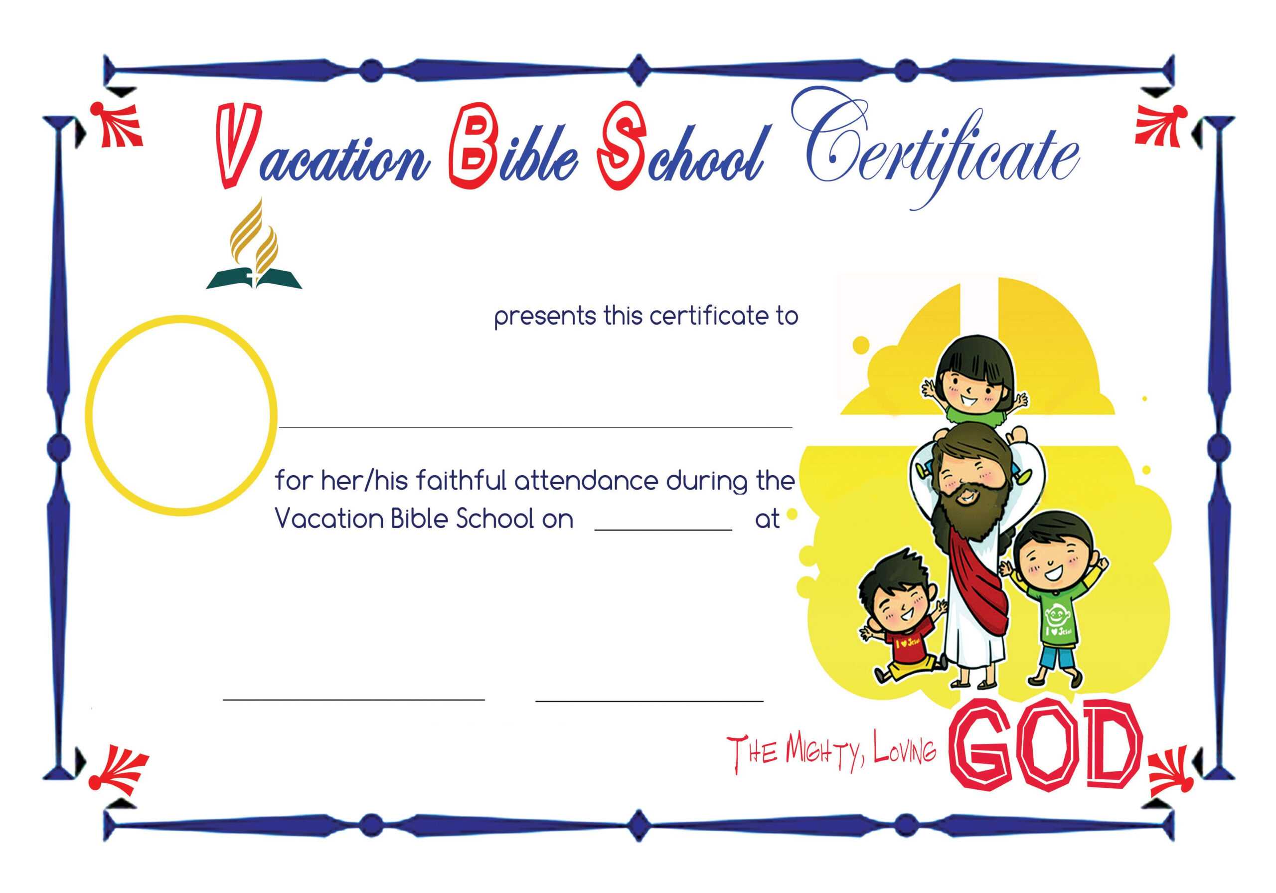 Bible School Certificates Pictures To Pin On Pinterest Throughout Vbs Certificate Template