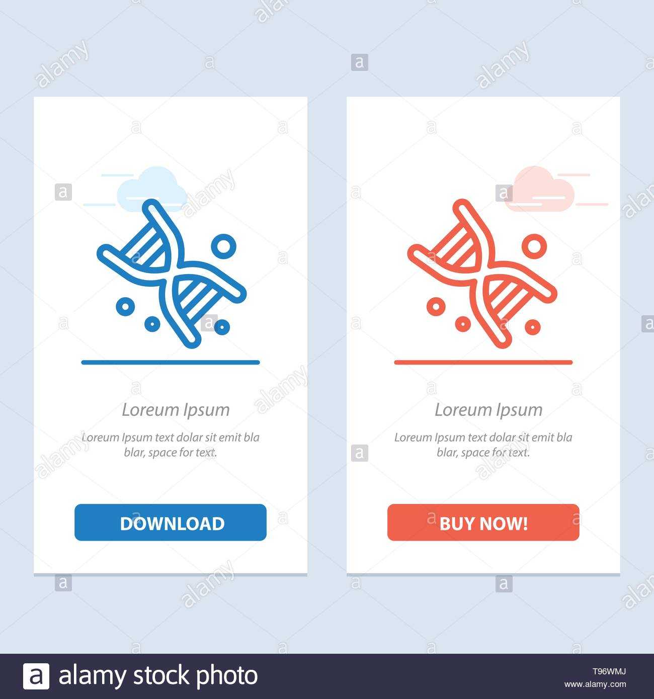Bio, Dna, Genetics, Technology Blue And Red Download And Buy Intended For Bio Card Template