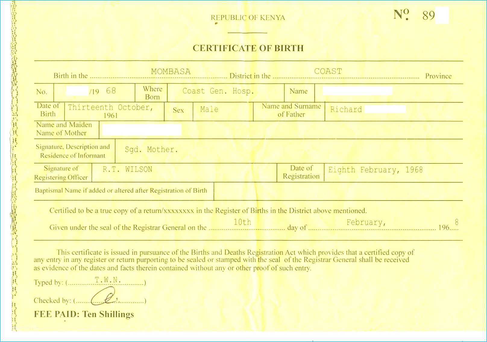 Birth Certificate Template Us Sample New Fabulous 10 Best Inside South African Birth Certificate Template