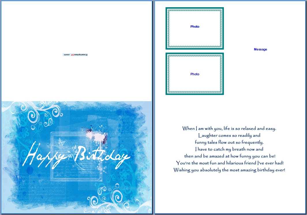 Birthday Card Template Word Free Download Greeting 2007 In Microsoft Word Birthday Card Template