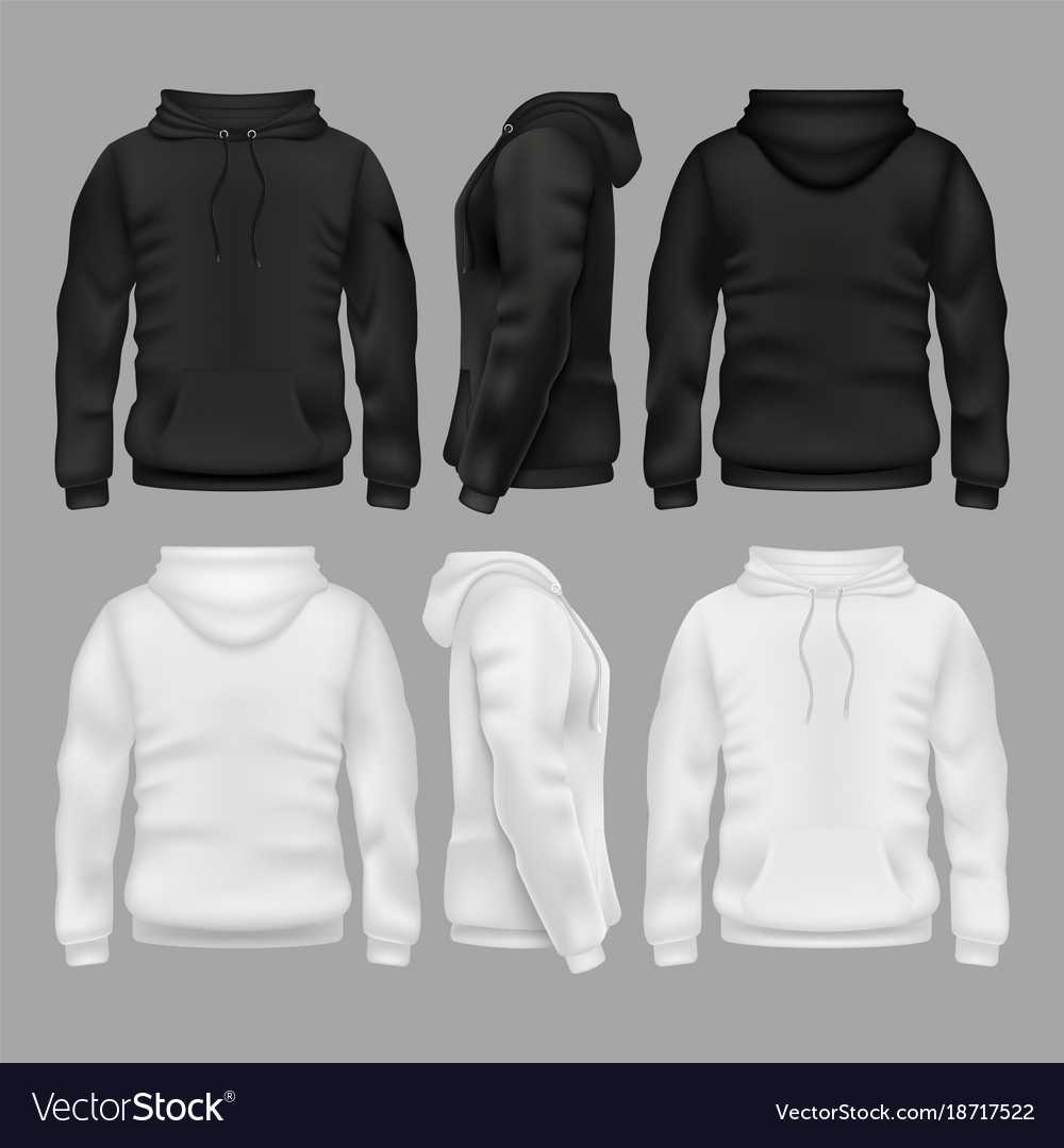 Black And White Blank Sweatshirt Hoodie Throughout Blank Black Hoodie Template