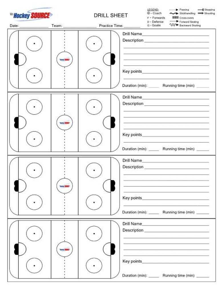 Blank Ball Drill Sheet Related Keywords & Suggestions Regarding Blank Hockey Practice Plan Template