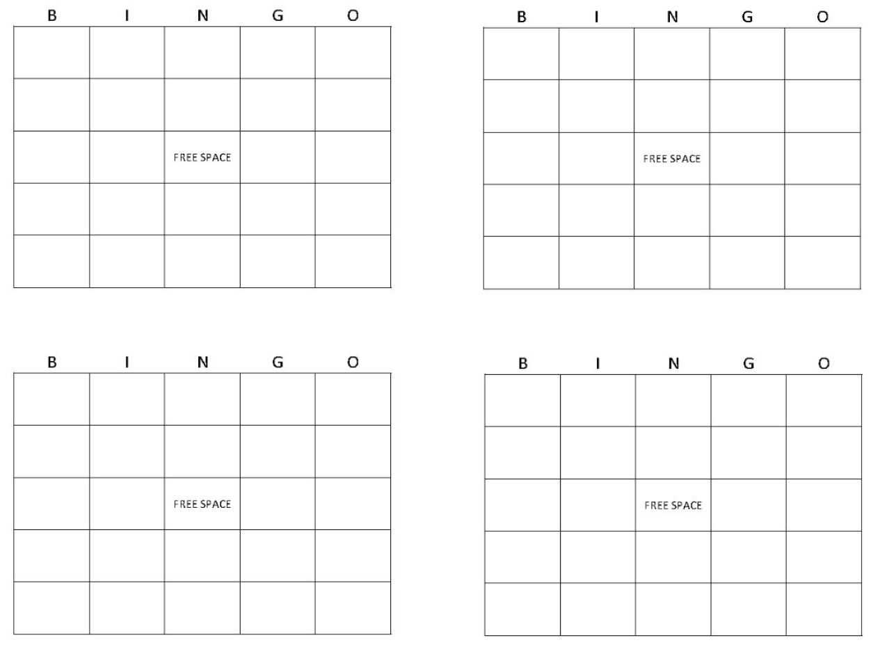 Blank Bingo Cards | Get Blank Bingo Cards Here Throughout Blank Bingo Template Pdf