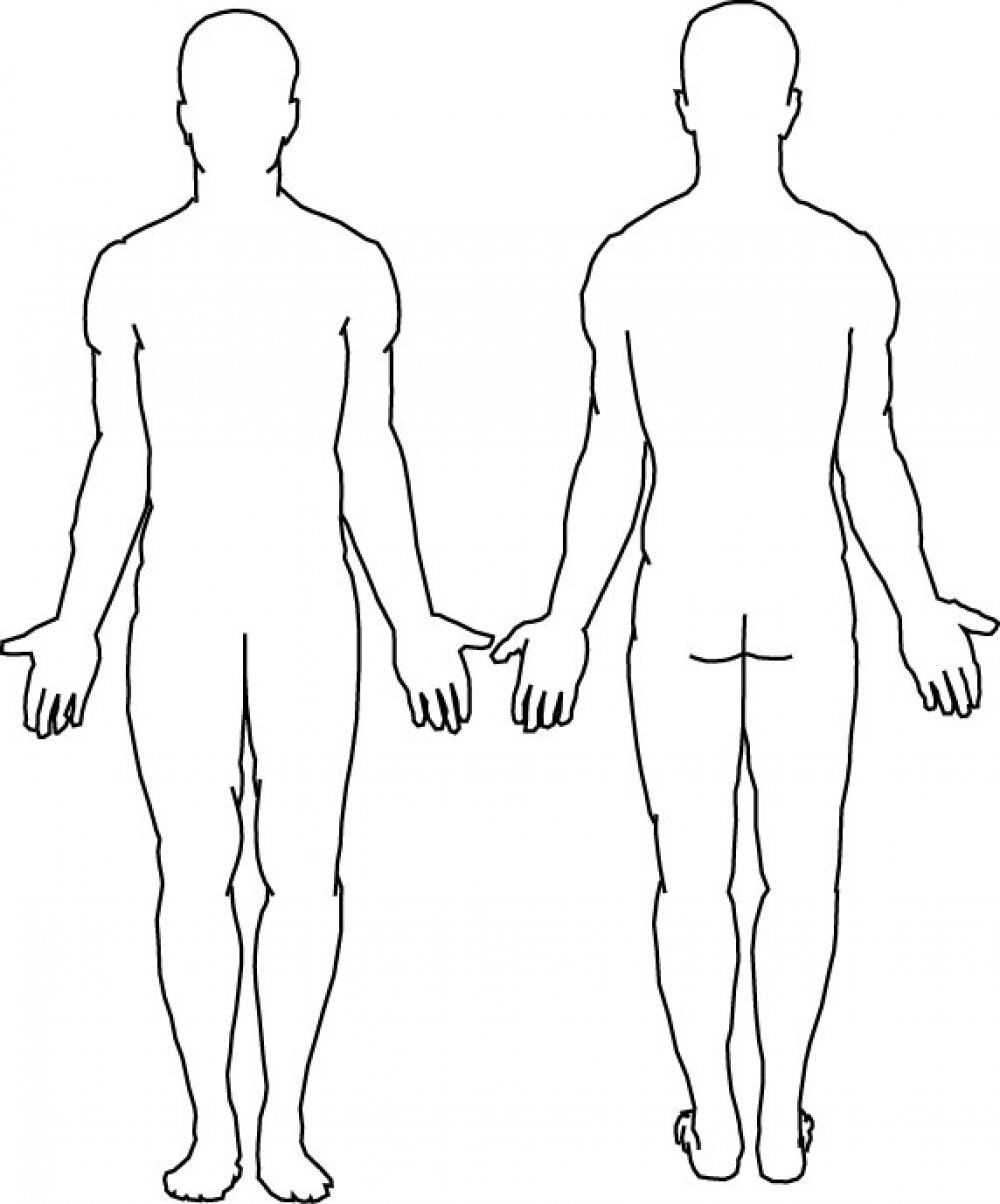 Blank Body | Body Template, Body Outline, Human Body Diagram Inside Blank Body Map Template