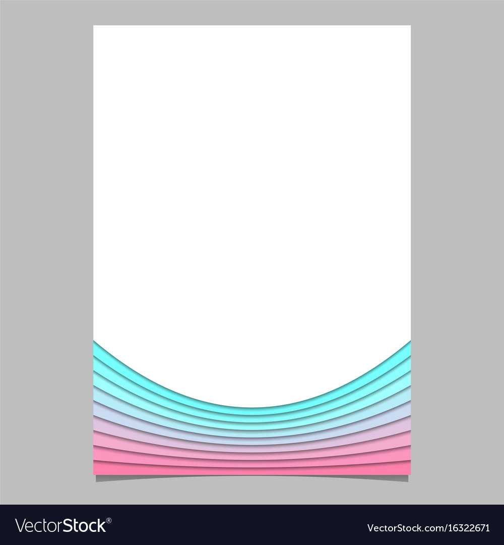 Blank Brochure Template From Curves – Flyer With Blank Templates For Flyers