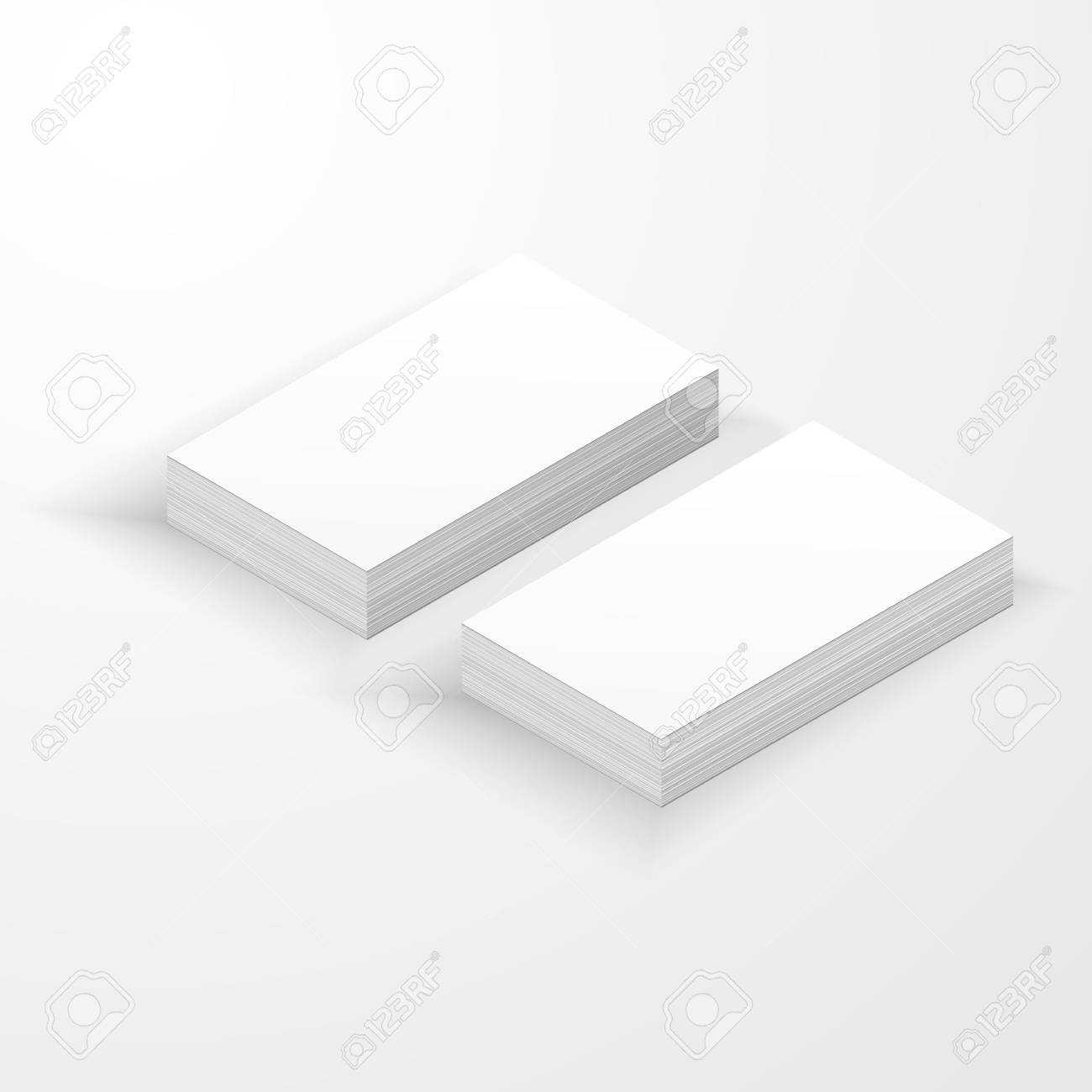 Blank Business Card Mockup Template Createdvector. In Plain Business Card Template