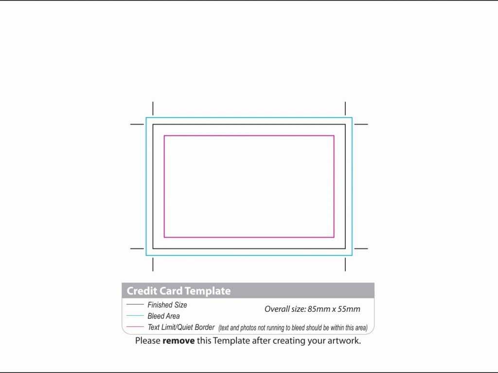 Blank Business Card Size Template Word Standard Microsoft In With Regard To Credit Card Size Template For Word
