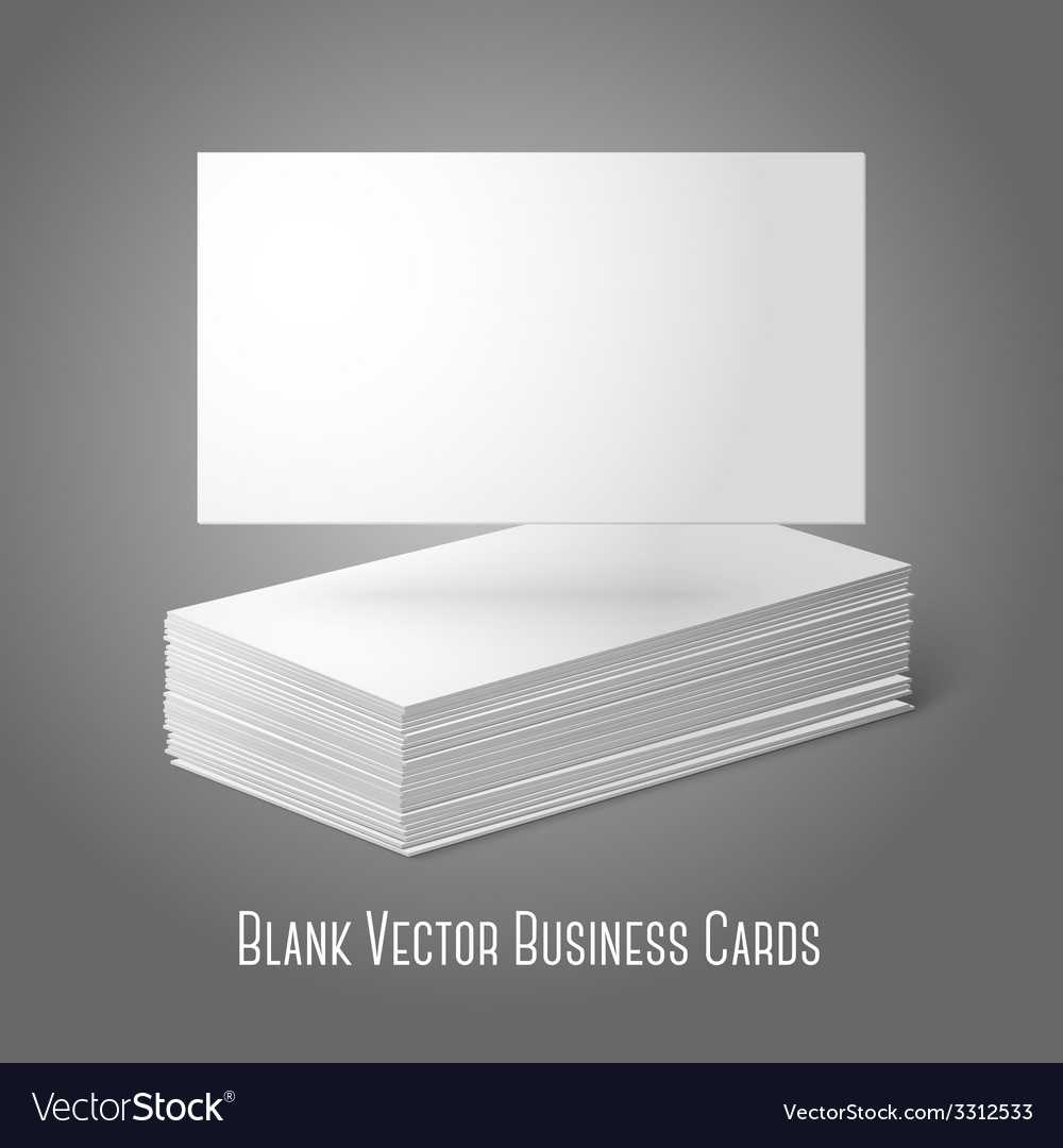Blank Business Cards Template Pile And One Flat Pertaining To Plain Business Card Template