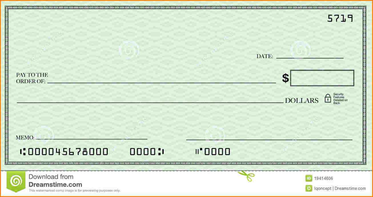 Blank Check Template | Template Business For Editable Blank Check Template