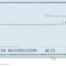 Blank Check With False Numbers Stock Photo – Image Of Cheque Regarding Large Blank Cheque Template