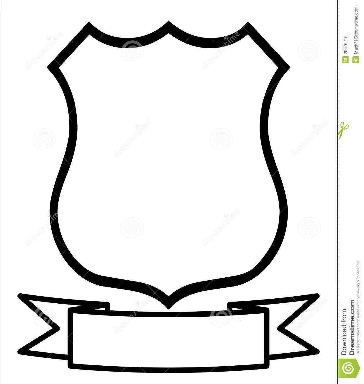 Blank Family C | Shield Template, Clip Art, Coat Of Arms In Blank Shield Template Printable