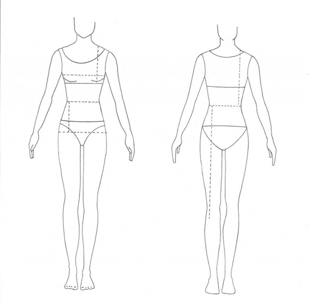 fashion design body template
