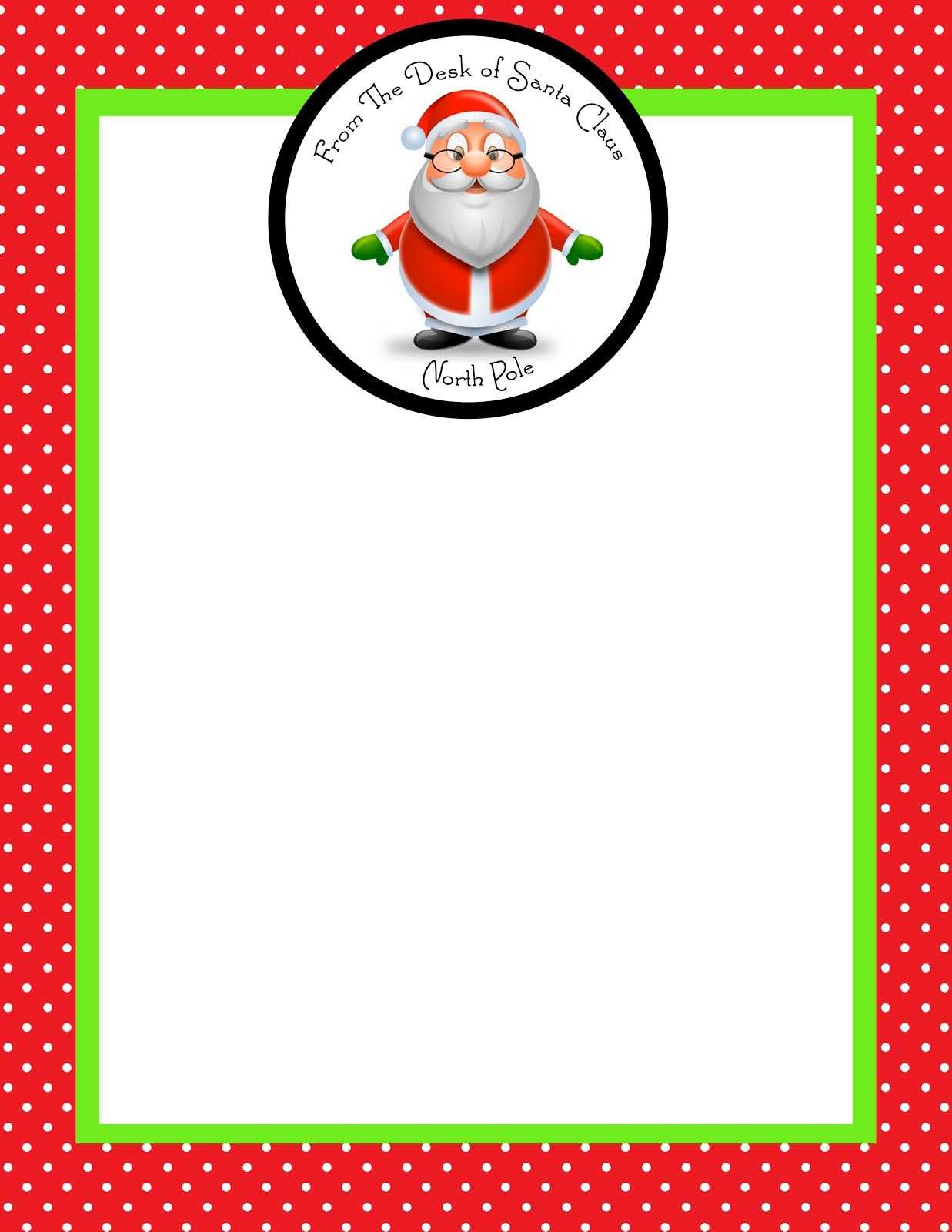 Blank Letter From Santa Template Free 28 Images Letter Pertaining To Blank Letter From Santa Template