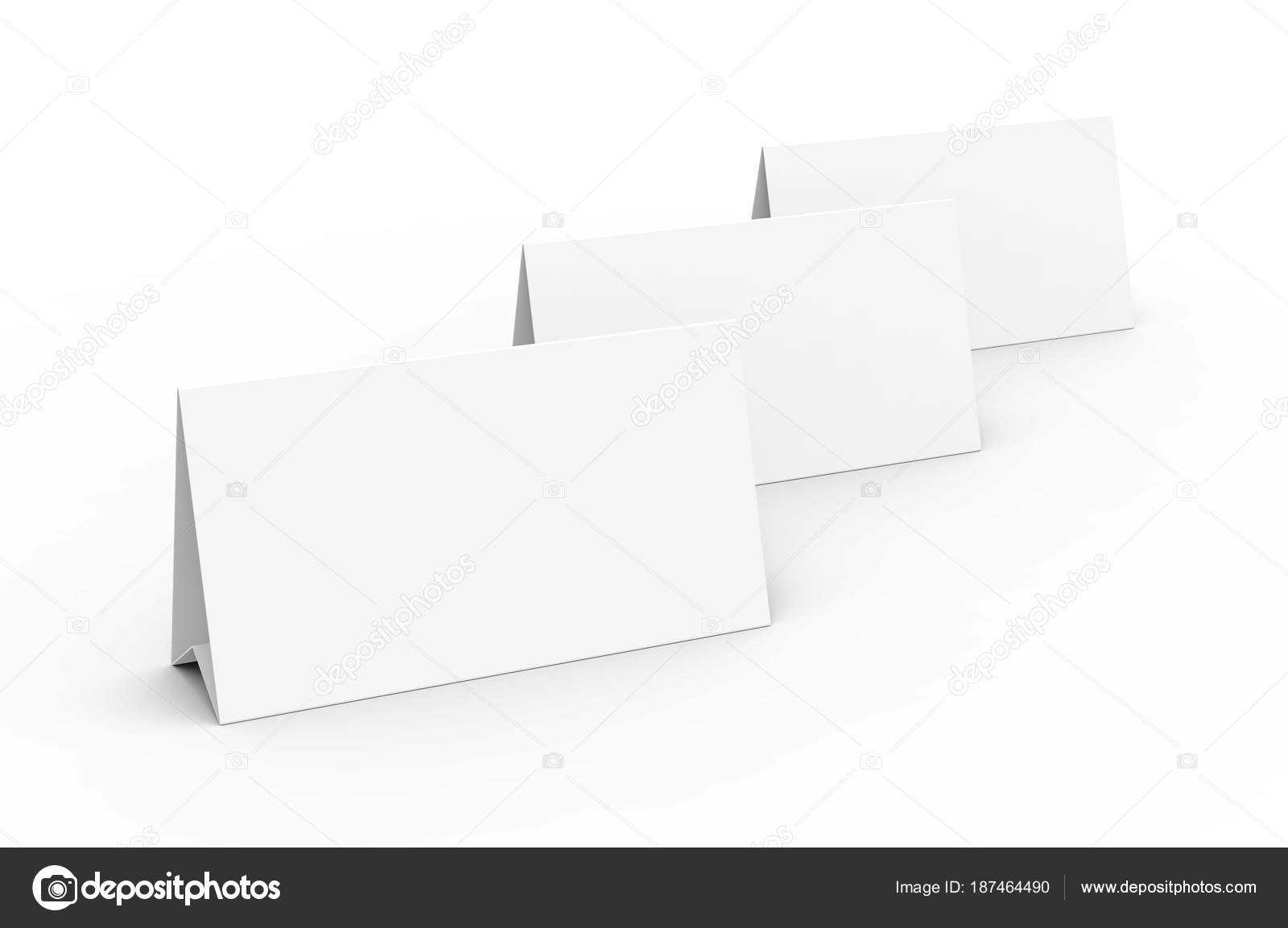 Blank Paper Tent Template White Tent Cards Set Empty Space In Blank Tent Card Template