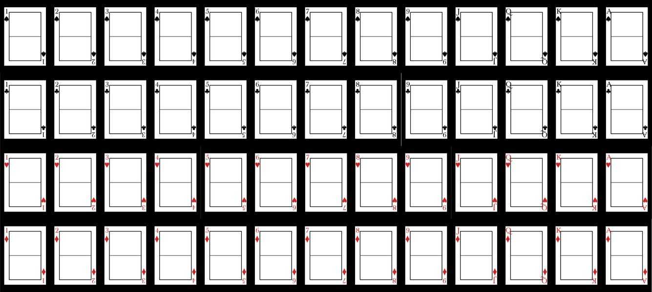 Blank Playing Card Template | Card Templates Printable Inside Deck Of Cards Template