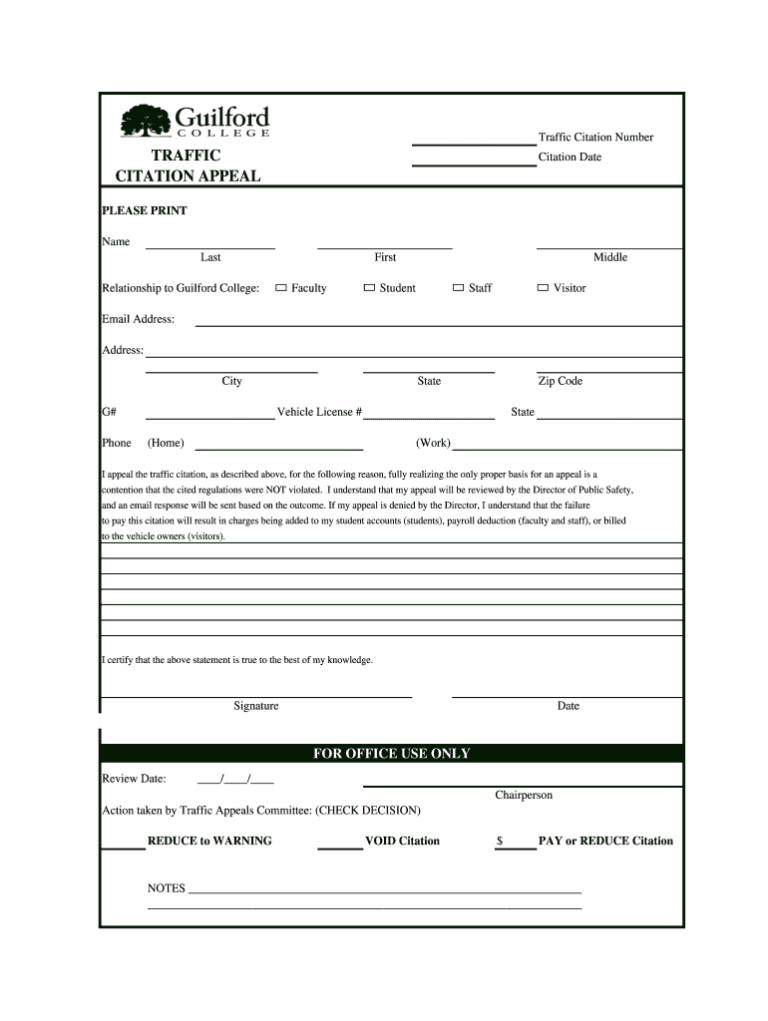 Blank Parking Ticket Template