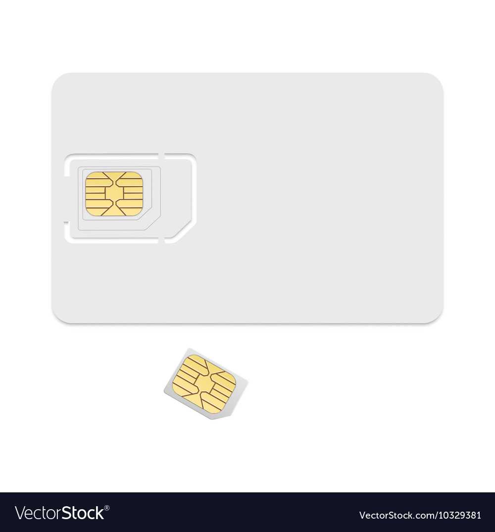 Blank Sim Card Template Realistic Icon Pertaining To Sim Card Template Pdf