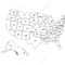 Blank Similar Usa Map Isolated On White Background. United States.. Regarding United States Map Template Blank