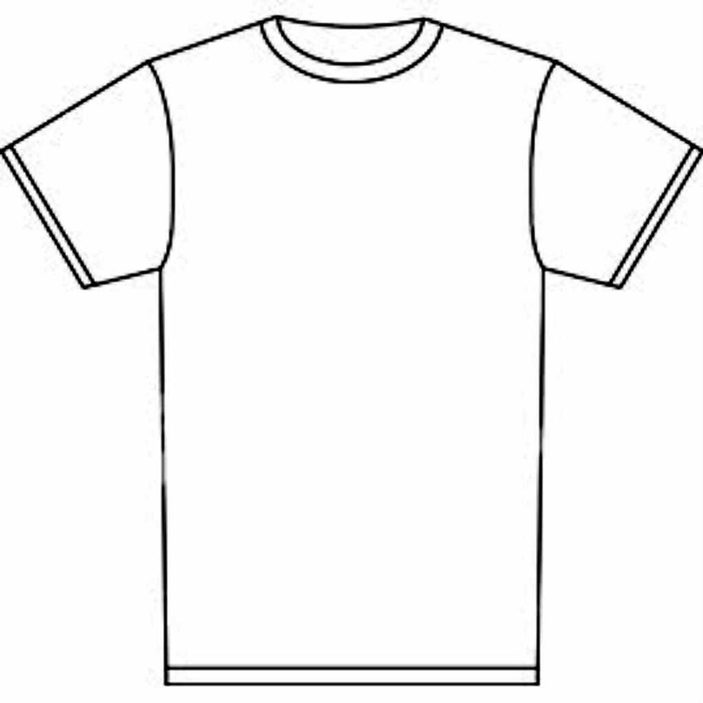 Blank Tshirt Template Tryprodermagenix Org Prepossessing T In Blank T Shirt Outline Template
