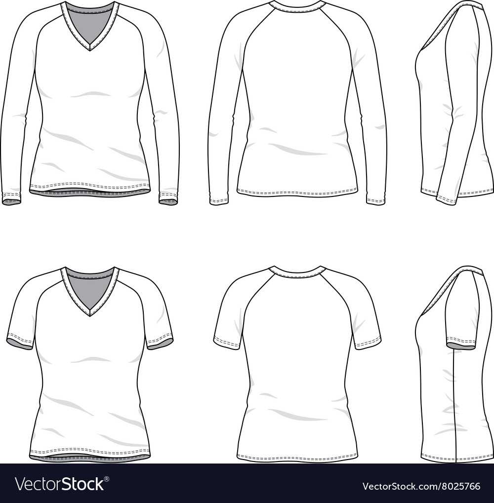 Blank V Neck T Shirt And Tee In Blank V Neck T Shirt Template
